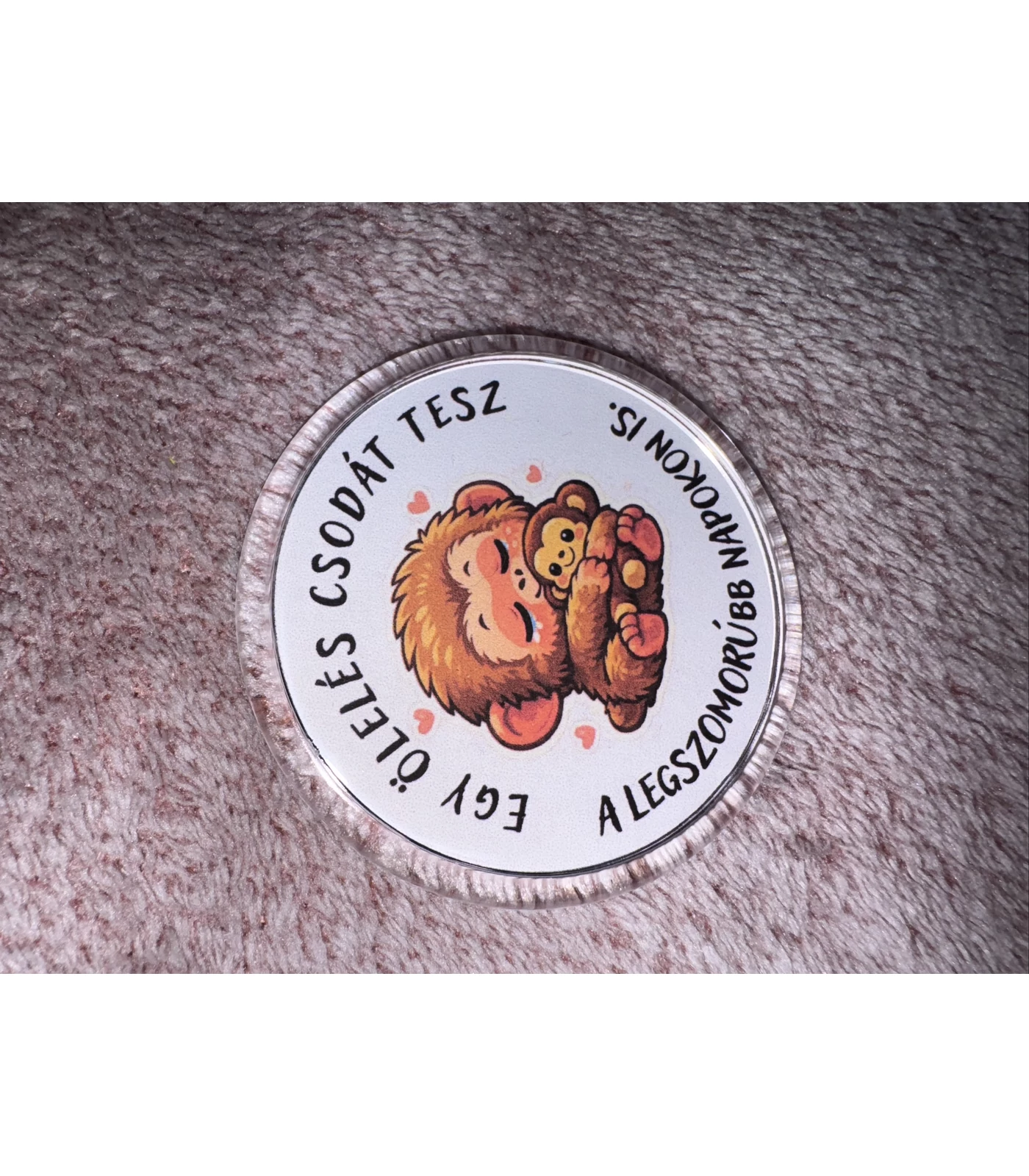 Hűtőmágnes - Egy ölelés csodát tesz