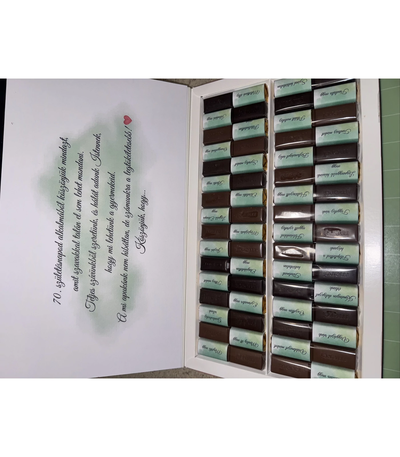 Merci - Személyes üzenettel 400 gramm