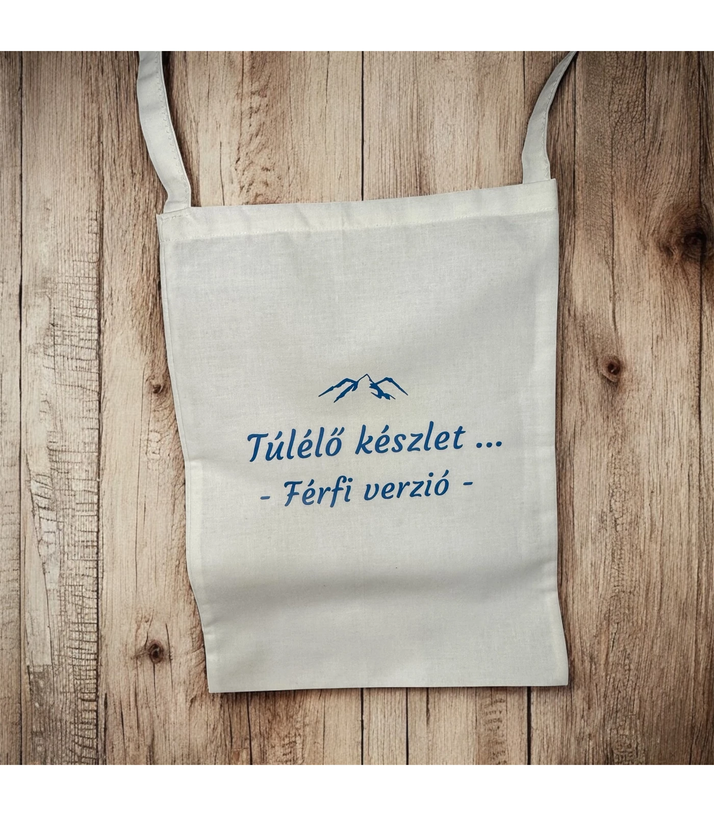 Pamutvászon szatyor egyedi vinyl felirattal