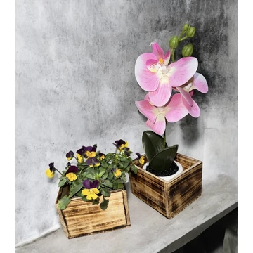 Virág kaspó 10*10*8 cm