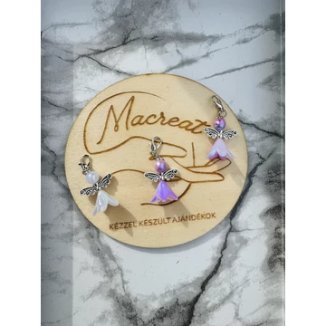 Angyalkás mini kulcstartó