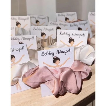 Kártya szatén gumival