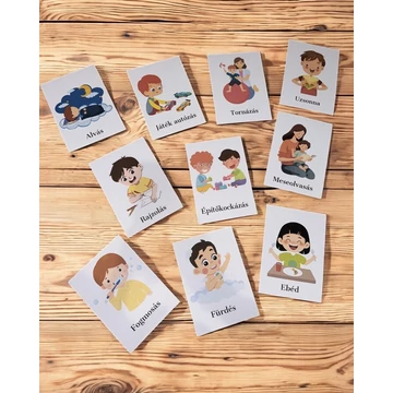 Napi rutinkártya gyerekeknek – játékos napirend tanulás könnyedén