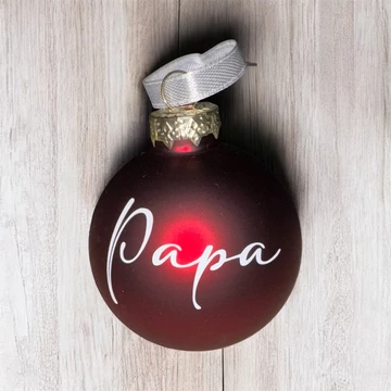 Karácsonyfagömb Papa