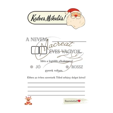 Mikulás levél